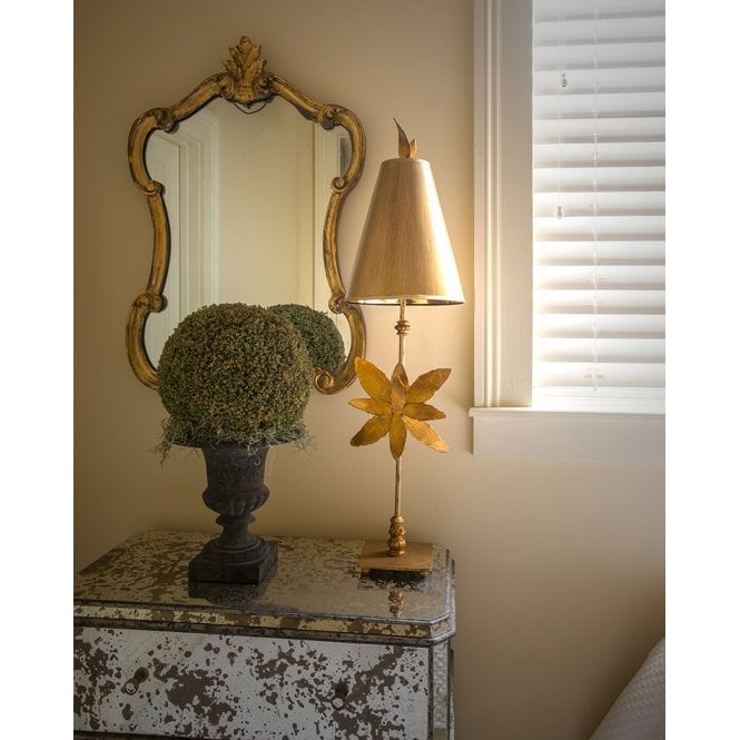 Azalea 1 Light Table Lamp - Gold Leaf