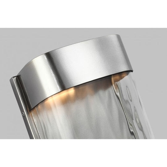 Bennie 1 Light Large LED Wall Light - Painted Brushed Steel