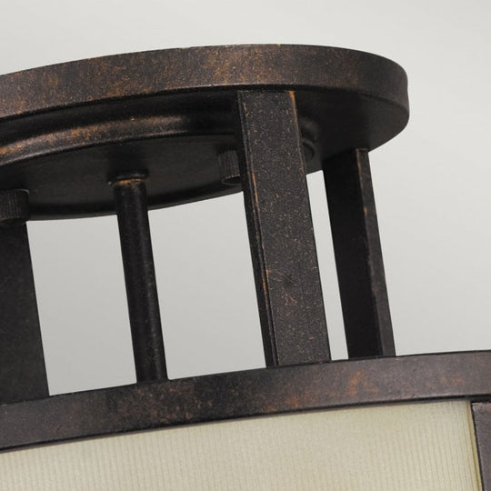 Fusion 3 Light Semi-Flush Grecian Bronze