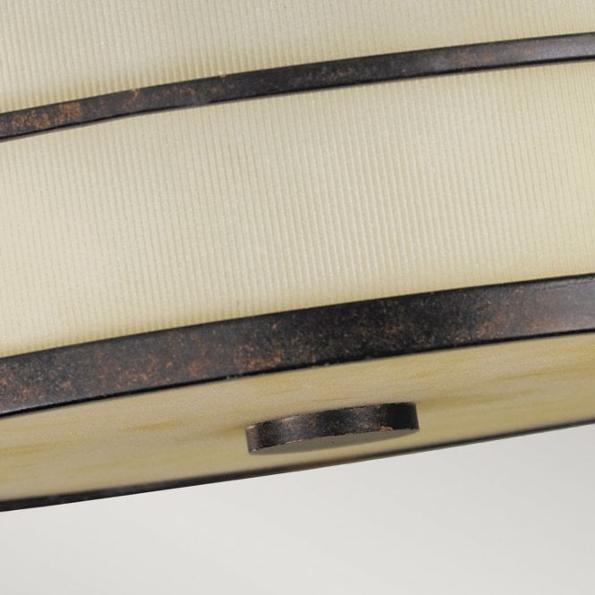 Fusion 3 Light Semi-Flush Grecian Bronze