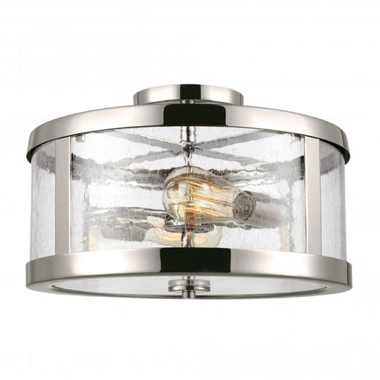 Harrow 2 Light Semi Flush Polished Chrome / Nickel