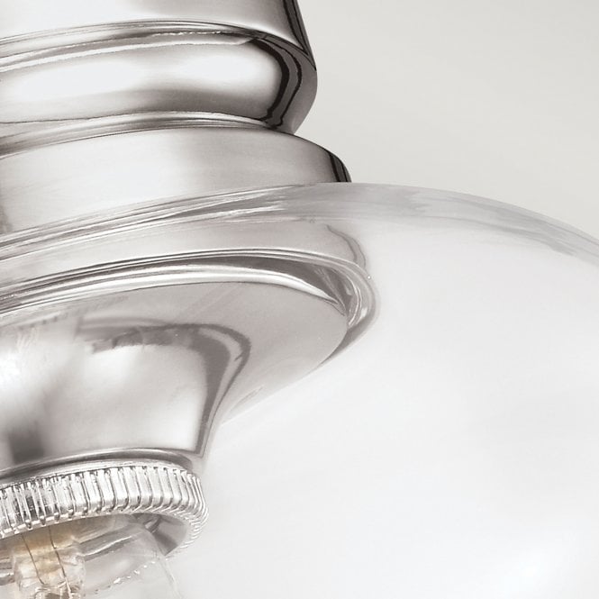 Hounslow 1 Light Flush Light Polished Chrome / Nickel