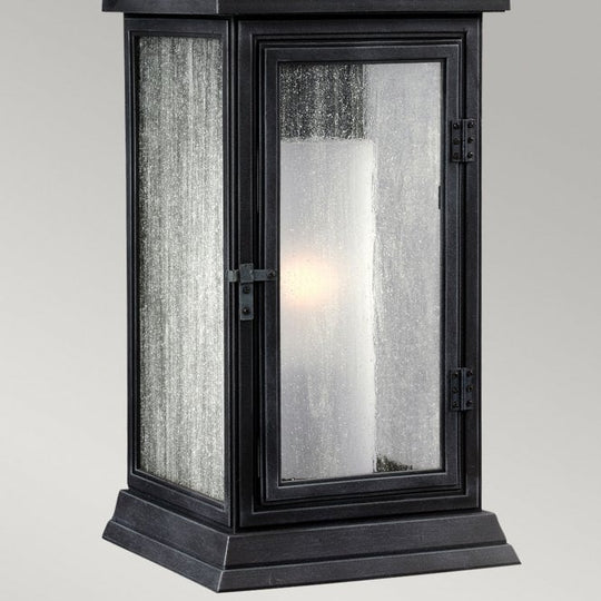 Shepherd 1 Light Small Wall Lantern Dark Weathered Zinc