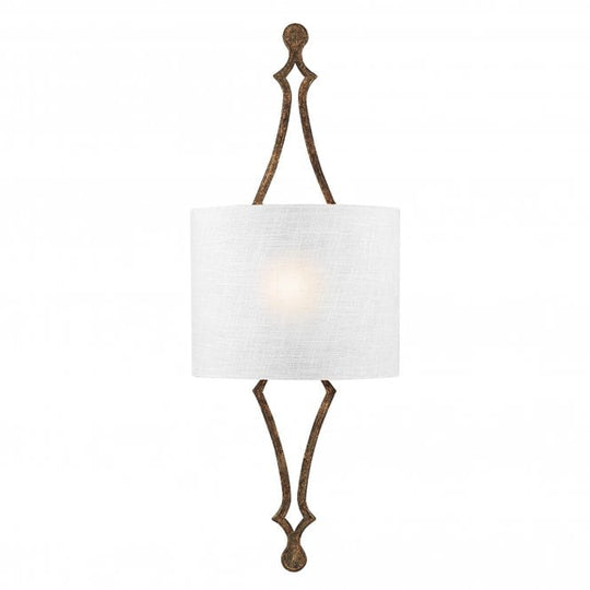 Tilling 1 Light Wall Light - Distressed Gold Leaf