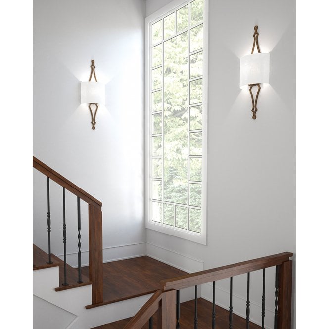 Tilling 1 Light Wall Light - Distressed Gold Leaf