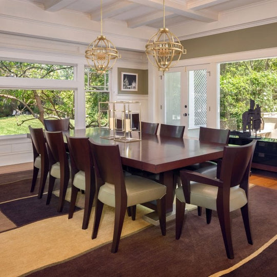 Lemuria 3 Light Globe Pendant Distressed Gold