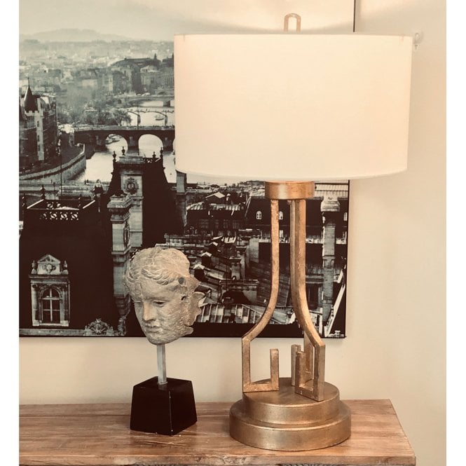 Lemuria 1 Light Table Lamp Distressed Gold