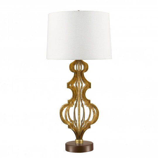 Octavia 1 Light Table Lamp Distressed Gold