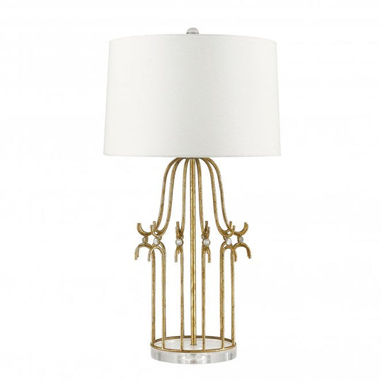 Stella 1 Light Table Lamp - Distressed Gold