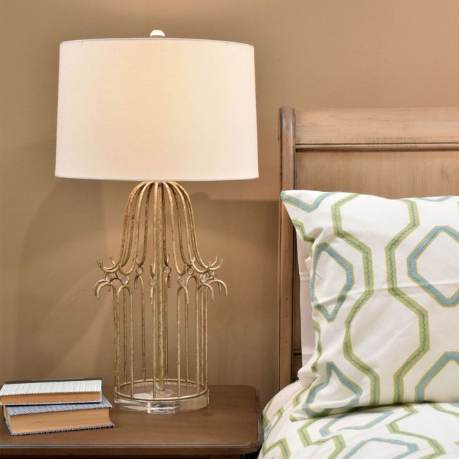 Stella 1 Light Table Lamp - Distressed Gold