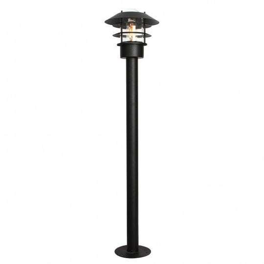 Helsingor 1 Light Bollard Lantern - Black