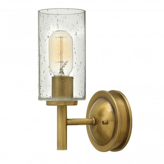 Collier 1 Light Wall Light Heritage Brass