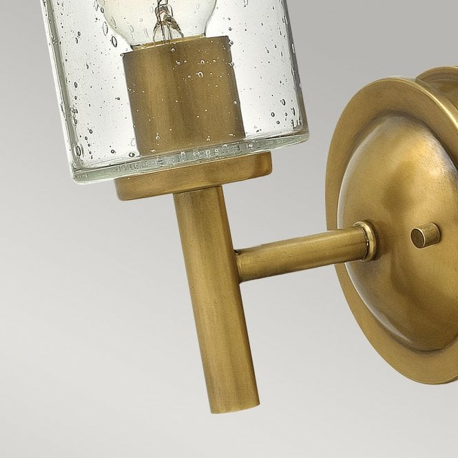 Collier 1 Light Wall Light Heritage Brass