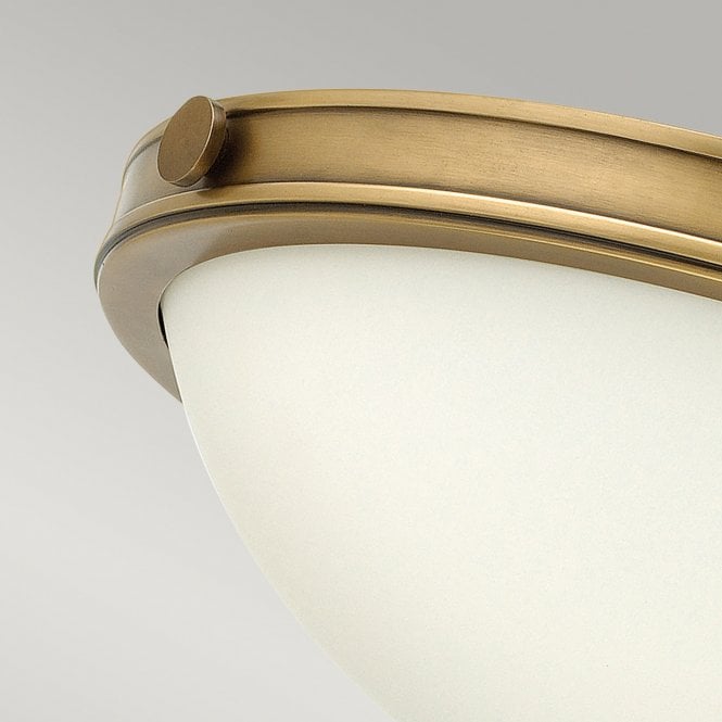 Collier 2 Light Small flush Heritage Brass