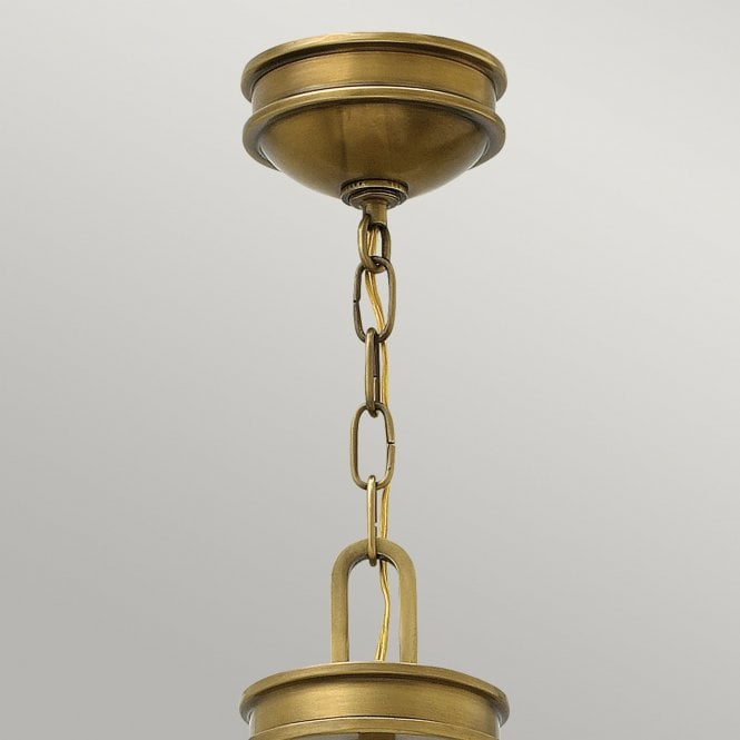 Collier 4 Light Pendant Heritage Brass