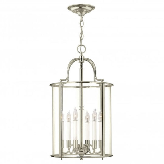 Gentry 6 Light Large Pendant - Polished Nickel