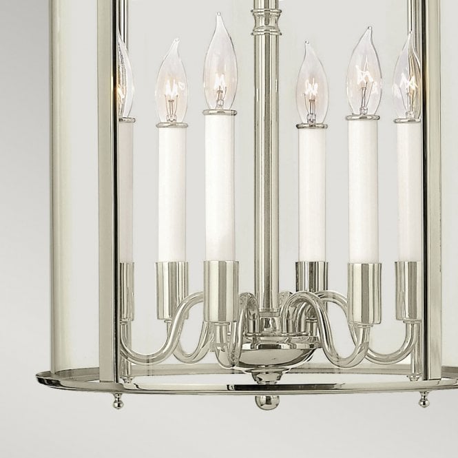 Gentry 6 Light Large Pendant - Polished Nickel