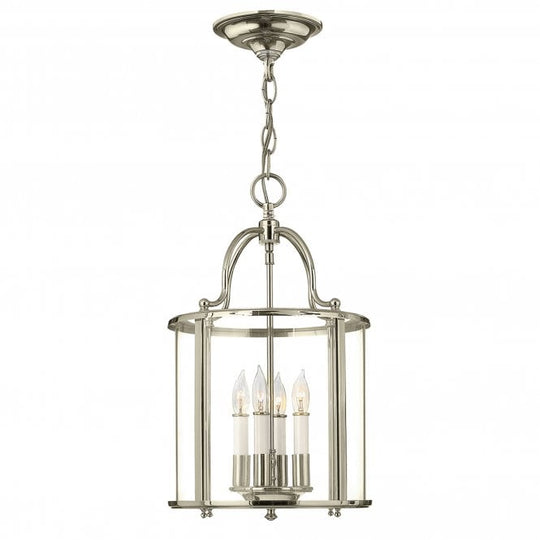 Gentry 4 Light Medium Pendant - Polished Nickel
