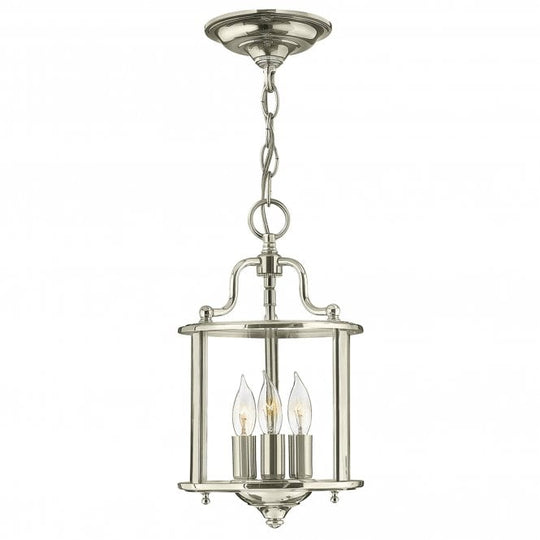 Gentry 3 Light Small Pendant - Polished Nickel