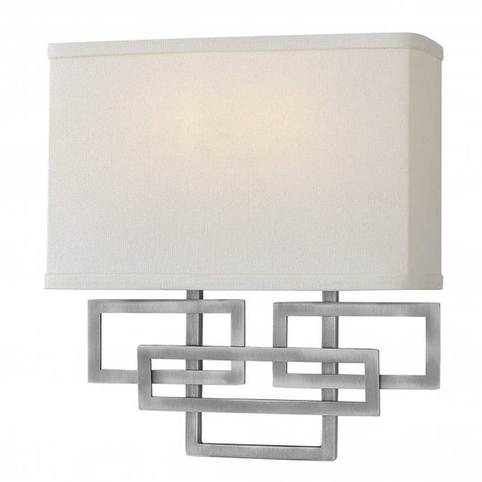 Lanza 2 Light Wall Light - Antique Nickel