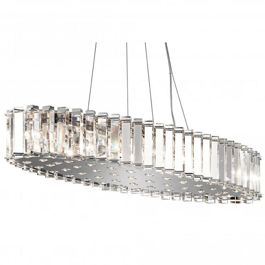Crystal Skye 12 Light Island Pendant Chrome