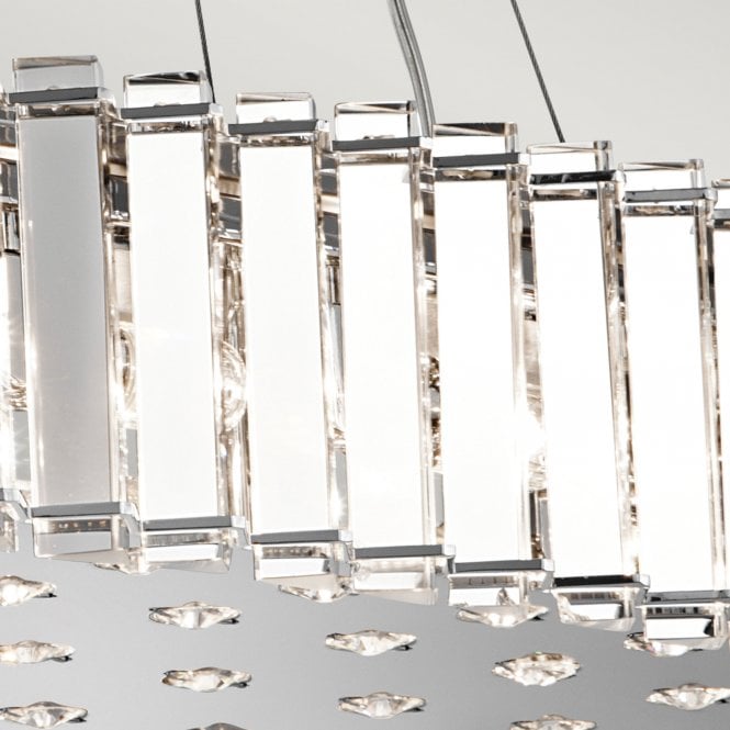 Crystal Skye 12 Light Island Pendant Chrome