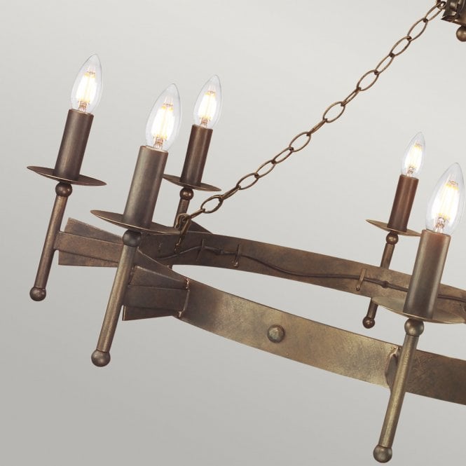 Cromwell 8 Light Chandelier in a Old Bronze finish
