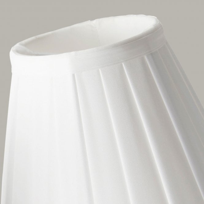 Clip Shades Pleated White Candle Shade