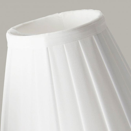 Clip Shades Pleated White Candle Shade