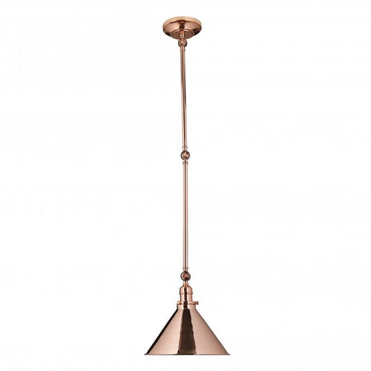 Provence 1 Light Wall Light/Pendant - Polished Copper