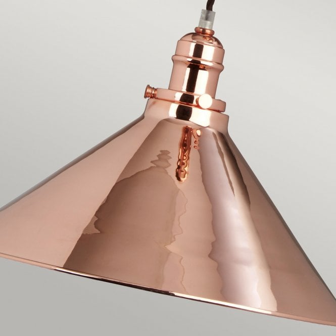 Provence 1 Light Rise and Fall Pendant - Polished Copper