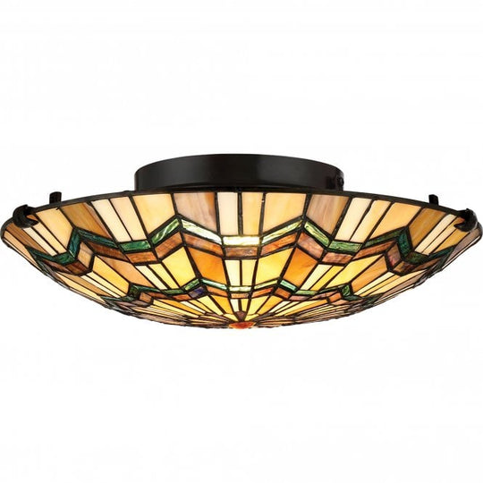 Alcott 2 Light Flush Mount Valiant Bronze