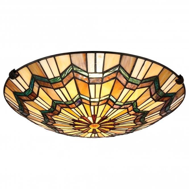 Alcott 2 Light Flush Mount Valiant Bronze