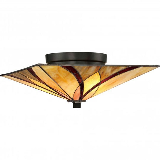 Asheville 2 Light Flush Mount Valiant Bronze