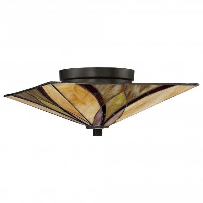 Asheville 2 Light Flush Mount Valiant Bronze