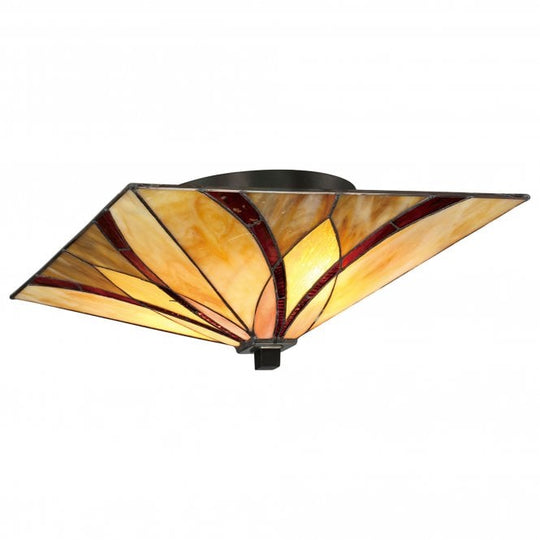 Asheville 2 Light Flush Mount Valiant Bronze
