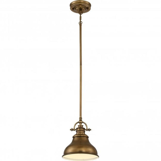 Emery 1 Light Mini Pendant - Weathered Brass