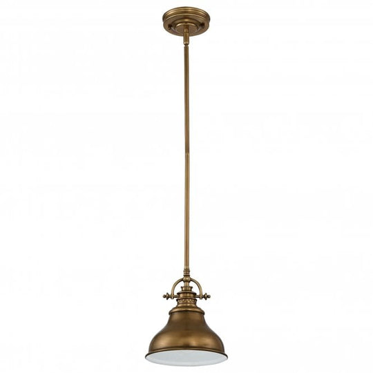 Emery 1 Light Mini Pendant - Weathered Brass