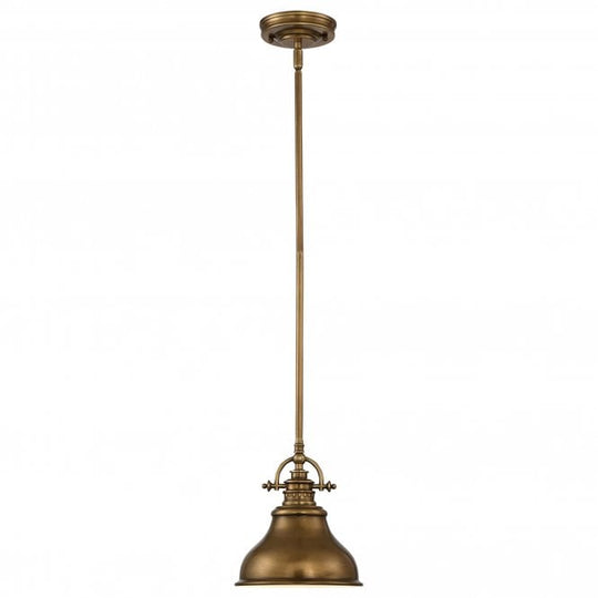 Emery 1 Light Mini Pendant - Weathered Brass