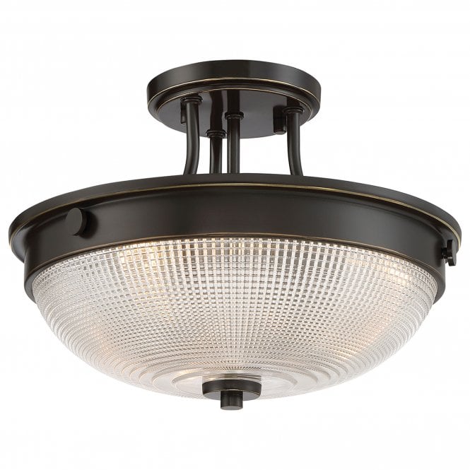 Mantle 2 Light Semi-Flush - Palladian Bronze