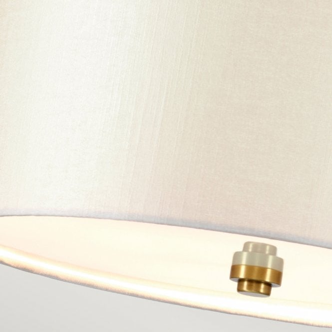 Fletcher 18" Pendant with Aged Brass Finial