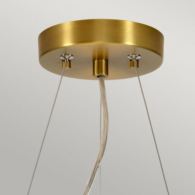 Pearce 18" Pendant with Aged Brass Ceiling Pan