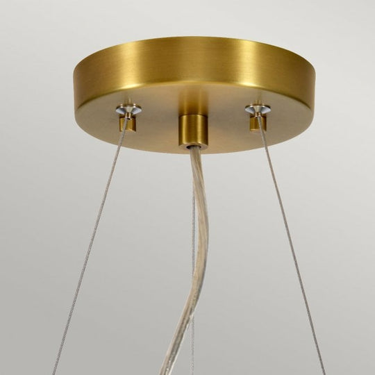 Pearce 18" Pendant with Aged Brass Ceiling Pan