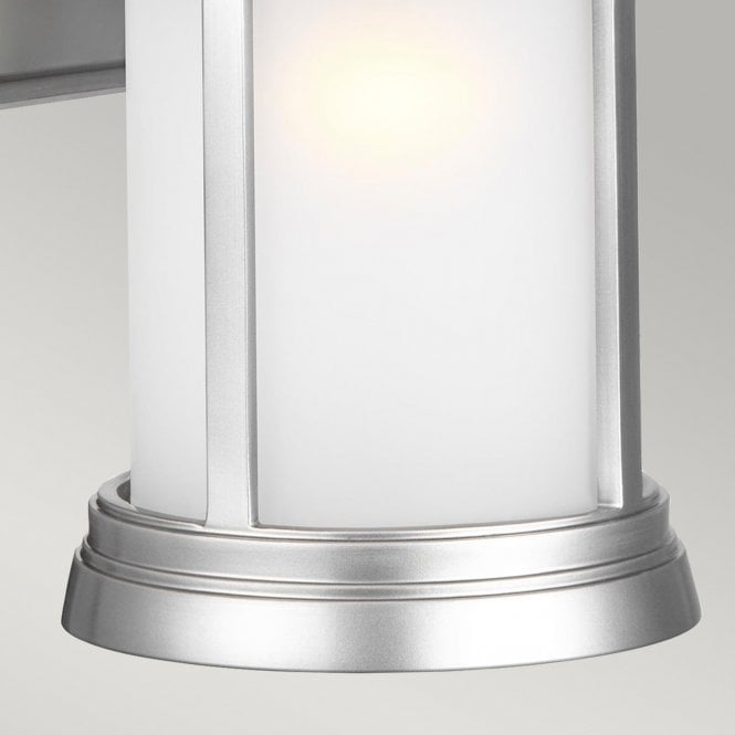 Newport 1 Light Wall Lantern Painted Brushed Steel