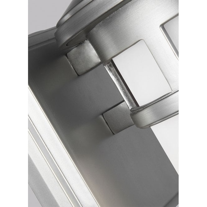 Newport 1 Light Wall Lantern Painted Brushed Steel