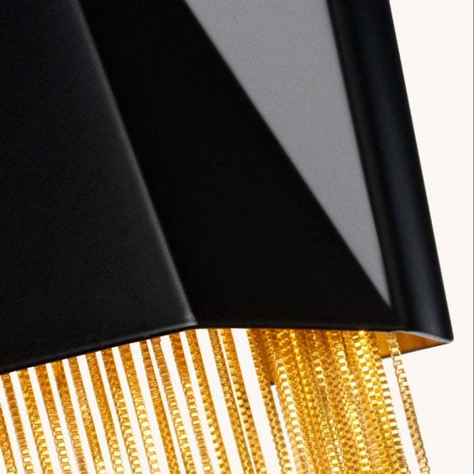 Zuma 3 Light Wall Light Satin Black/ Gold