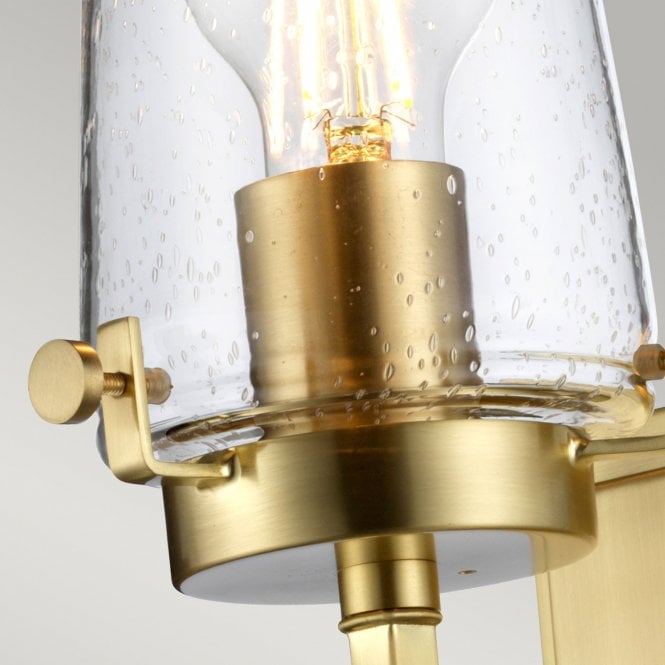Alton 1 Light Wall Light Brushed Brass