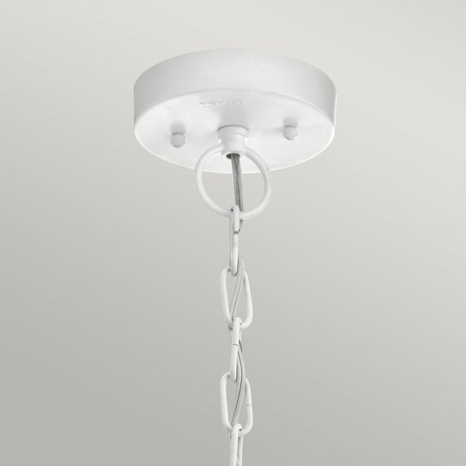 Beacon Square 1 Light Chain Lantern White