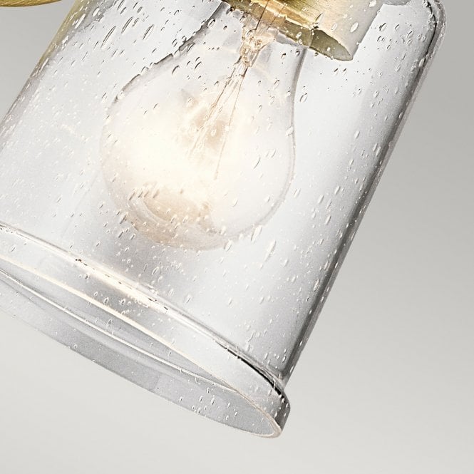 Waverly 1 Light Wall Light - Natural Brass