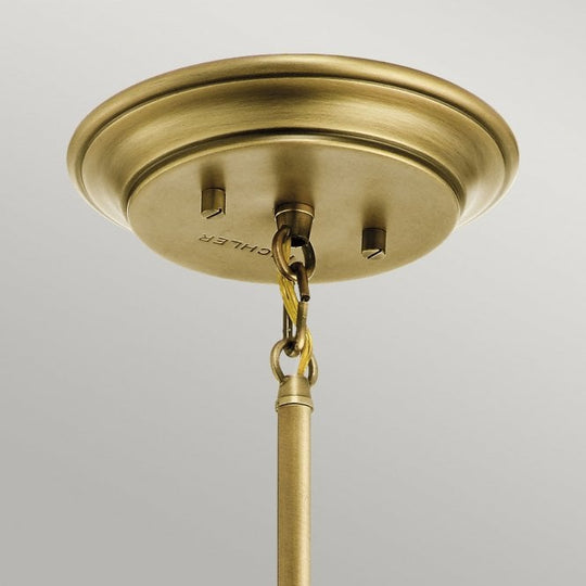 Waverly 1 Light Mini Pendant - Natural Brass